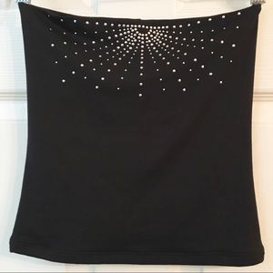 Forever 21 Black Crop Tube Top -Size Large